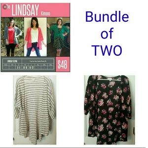 SALE 🔥Set/2 LuLaRoe Lindsay Kimono, Cardigan
